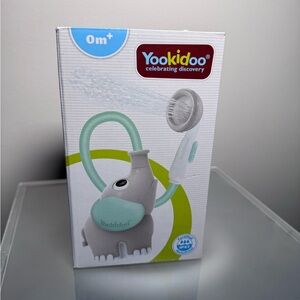 Elephant Baby Shower Toy - Gray and Green